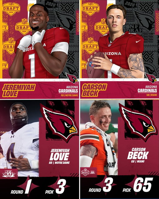 @jeremiyahlove & @carsonbeck teaming up in AZ 🌵

NFL Draft on NFLN/ESPN/ABC
Stream on @nflplus
