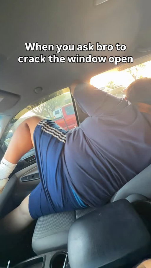 I had to crack the window to get air flow #explorepage #comedy #reels #foryoupage #viral