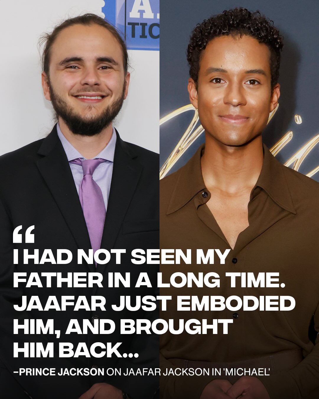 have y’all watched it yet 👀

Prince Jackson shared how emotional it was watching Jaafar Jackson play his father, Michael Jackson, in the  film ‘Michael.’ In an interview with ABC News, Prince said he hopes the movie helps people better understand his dad, who he believes is often misunderstood.

[📸: GETTY, @michaelmovie ]