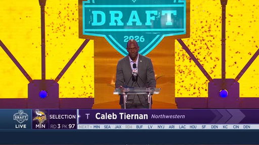 The 97th pick in the 2026 #NFLDraft ...

CALEB TIERNAN ➡️ @Vikings 😈