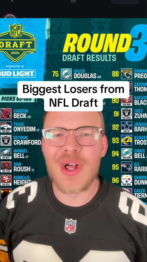 Biggest Losers from the 2nd and 3rd Round of the NFL Draft #nfldraft