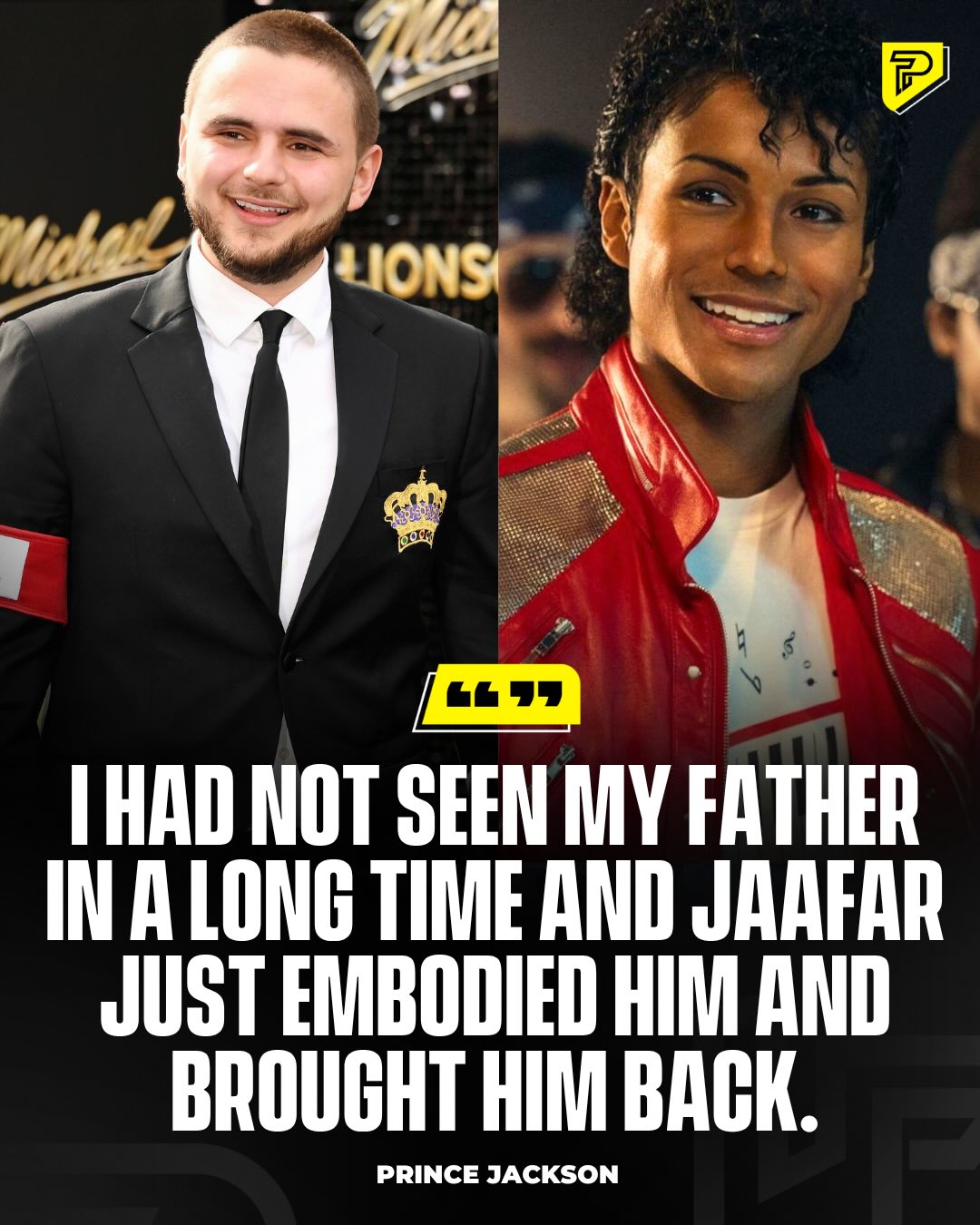 Prince Jackson says seeing his cousin Jaafar in full hair and makeup for the Michael Jackson biopic was “an emotional shock.” Prince, who served as an executive producer on the film, told ABC News that Jaafar truly brought his father back in that moment.

Michael hit US theaters on April 24 via Lionsgate and currently holds a 40% score on Rotten Tomatoes, with critics praising Jaafar’s performance while calling the film itself a “greatest hits” retelling.

#Pubity #Viral #Film