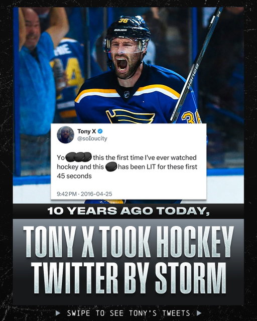 Happy 10-year anniversary of @soloucity becoming a hockey fan to all who celebrate 👊 #StanleyCup