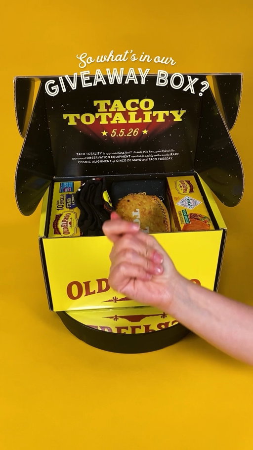 It’s your last chance to enter our Taco Totality Sweepstakes! 🤠

These prizes are cowboy-approved to gear up for when Cinco de Mayo and Taco Tuesday collide on the same day!

Hit the link in our bio to enter before it closes at 11:59 p.m. ET on April 26, 2026.

NO PURCHASE NECESSARY. 50 US/DC res, 18+/age of maj. Ends 4/26/26. See Rules link in bio.