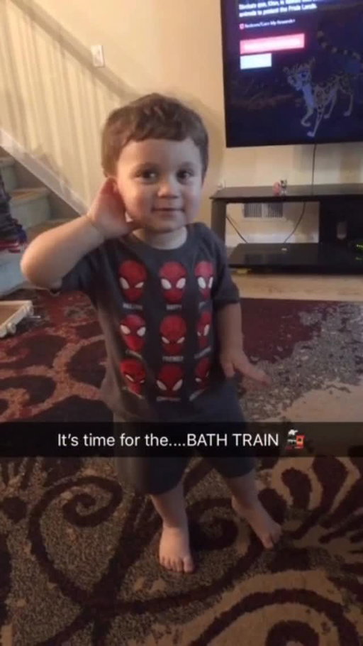 You hear it!?!? BATH TRAIN TIME!!!
