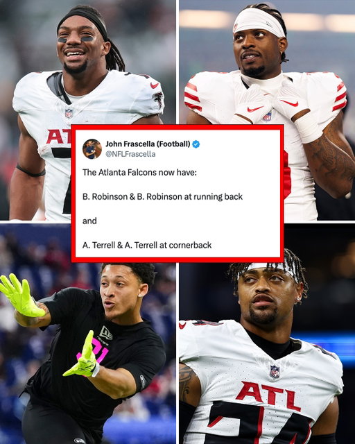 Seeing double in the Falcons' cornerback and running back room 👀

(h/t NFLFrascella/X)