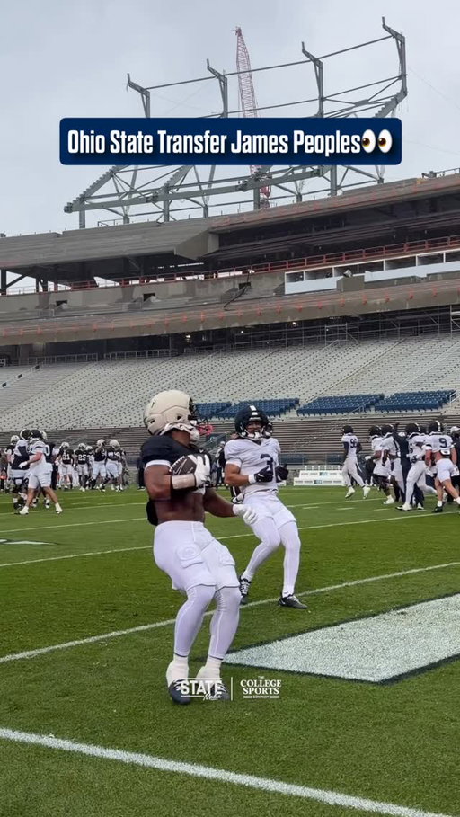 RB @jamespeoples8 at today’s spring practice 🔥

•
•
•
•
#WeAre #WeArePennState #PennState #NittanyLions #CFB