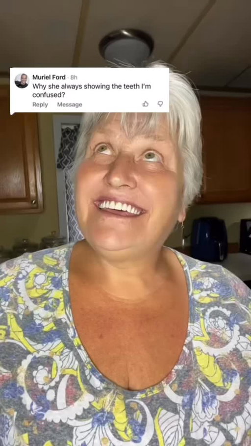 REPOSTED VIDEO from 8/2024 #thisisme #dentures #lovegrama #gramacarolyn