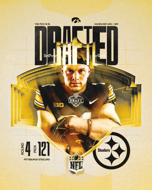 The Jet is cleared for takeoff ✈️

@kadenwetjen ➡️ @steelers 

#NFLHawks x #NFLDraft