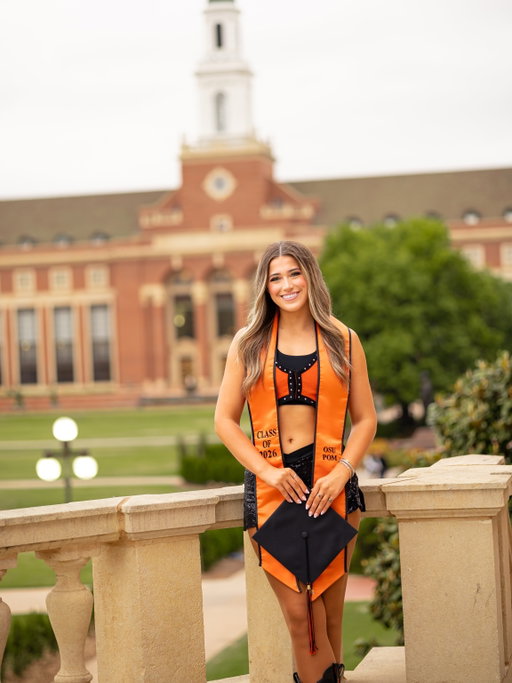 Senior Spotlight 🧡 Kaitlyn Davis 🧡 

Major: Animal Science on a Pre-Vet Track 
Hometown: Norman, OK

I don’t think I can pick just ONE memory that is my favorite!!! But some that come to mind is obviously winning bedlam my sophomore year, and traveling for all the away games! It’s so much fun getting to travel with cheer and explore new places!! 🖤

The list could go on and on of what this team has taught me not only about life but also about myself!! These past four years have shaped the person I am today! Every girl and or women I have encountered the past four years has done nothing but pour into me and lift me up. But truly none of it could be done without our amazing coach and Stillwater mom THE Beki Jackson!! I’m so grateful for these people and this place we call
home! 🧡

•After pom I will be working in Stillwater and applying to veterinary school!!