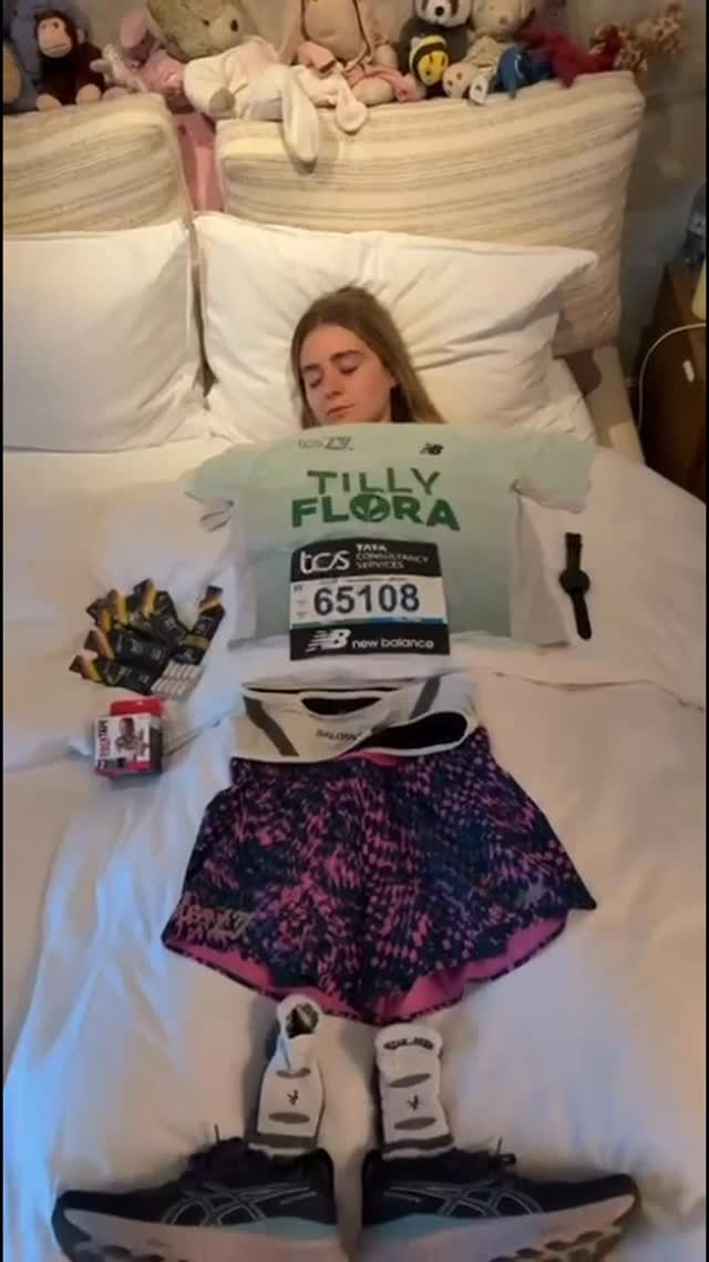 Wishing this incredible young lady all the very best for tomorrow as you attempt your first ever London Marathon love you so much Dad ❤️ @tillyramsay @feeding_britain @londonmarathon @flora can’t wait to see you out there! Good luck to everyone running and a big thank you to all the volunteers you are all amazing ❤️❤️❤️