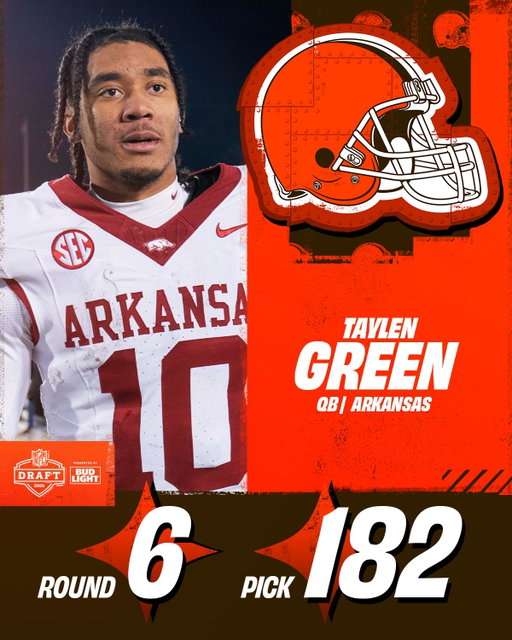 @clevelandbrowns add an athlete to the QB room 🔥

NFL Draft on NFLN/ESPN/ABC
Stream on @nflplus