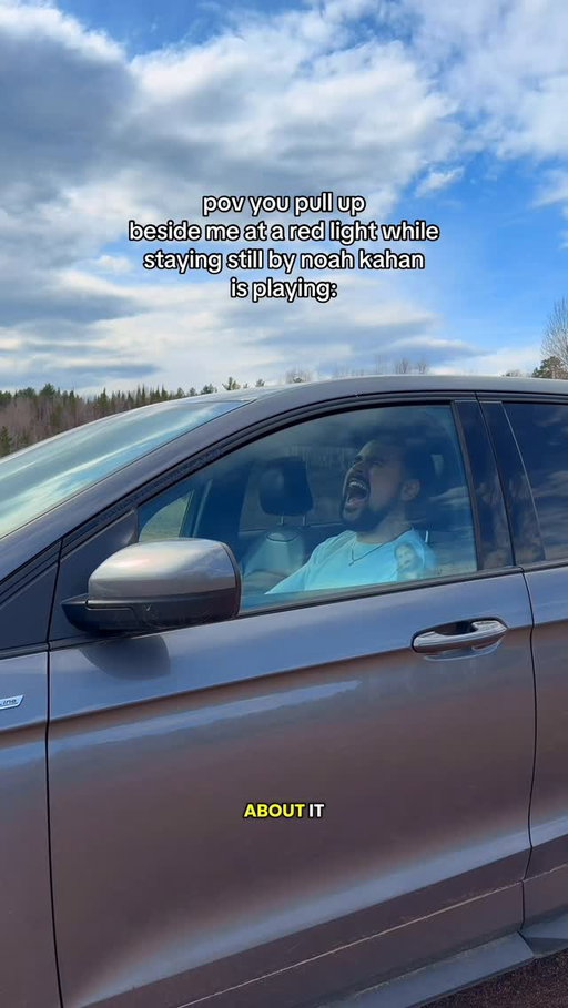 Staying Still MUST BE SCREAMT 📢 the bug landing on my windshield is a paid actor @noahkahanmusic #noahkahan #stayingstill #stayingstillnoahkahan #noahkahanmusic #thegreatdivide