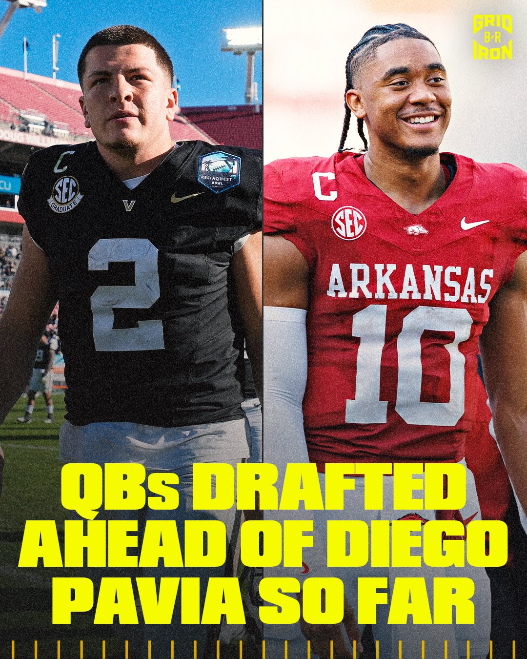 After 6 rounds, Diego Pavia still hasn’t heard his name called