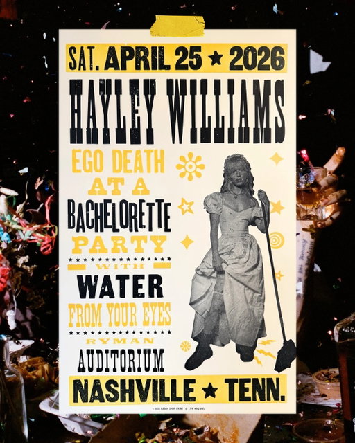 Introducing your Ryman Residency @hatchshowprint posters for the one and only @yelyahwilliams 🌟 See you tonight, Nashville!
