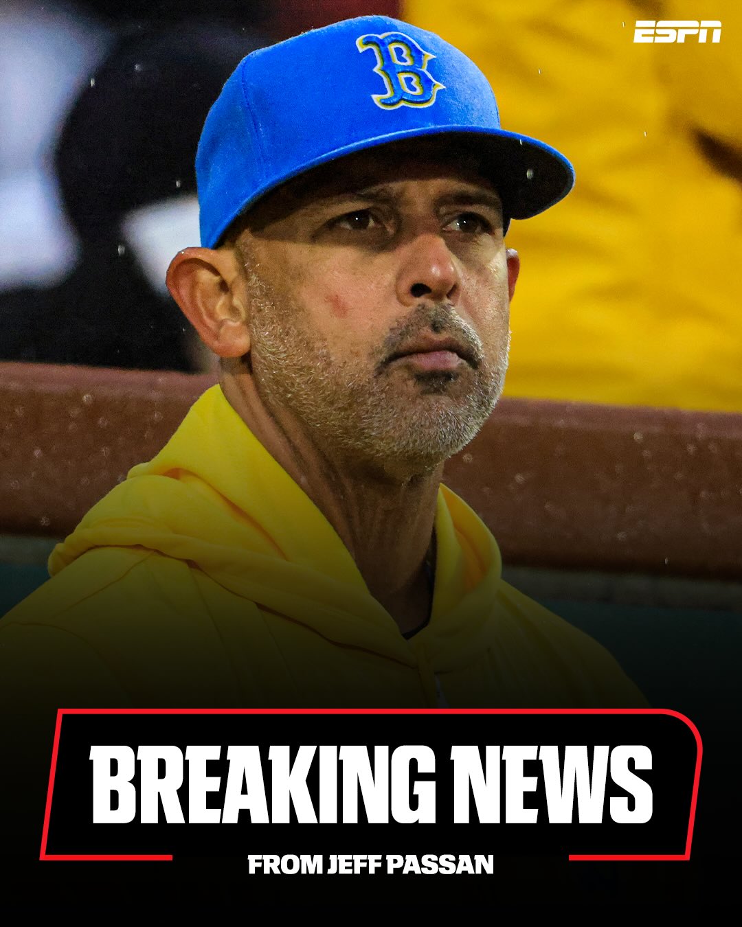 Breaking: The Boston Red Sox have fired manager Alex Cora, hitting coach Peter Fatse, bench coach Rámon Vazquez, third-base coach Kyle Hudson and game-planning coach Jason Varitek, sources tell @jeffpassan. 

The Red Sox are currently 10-17 and last place in the American League East.

Get breaking news alerts from Jeff Passan through the ESPN app.