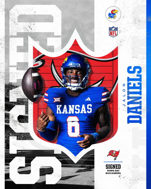 @jalondaniels6 is heading to Tampa 🌴

#RockChalk x @buccaneers