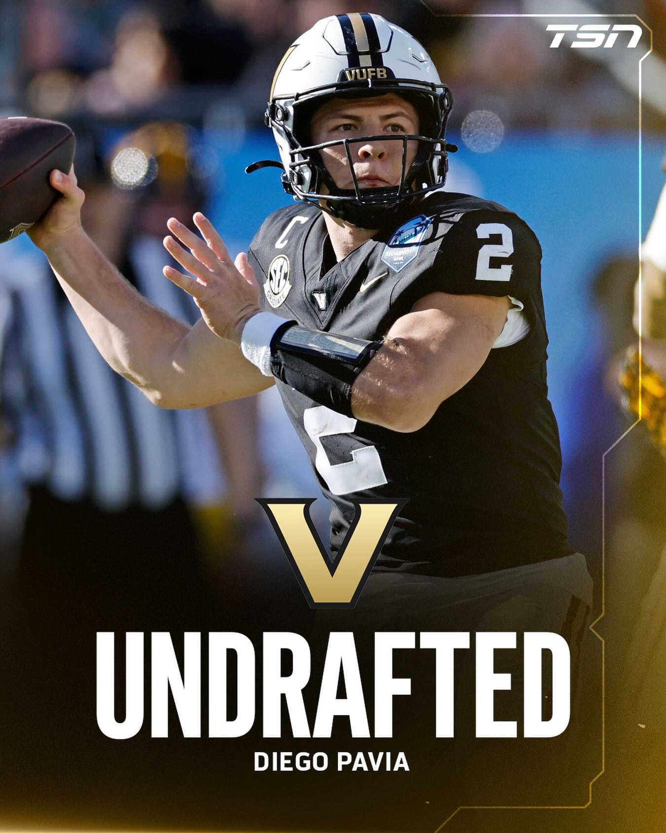 Heisman finalist, Diego Pavia has gone undrafted in the 2026 NFL Draft. This is the first time a Heisman finalist has gone undrafted since Collin Klein in 2014.