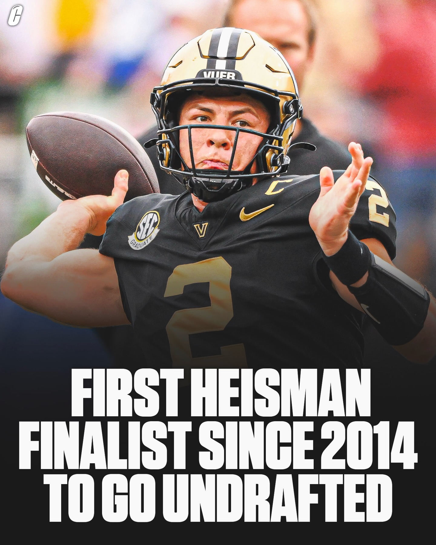 Diego Pavia is the first heisman finalist SINCE 2014 to go undrafted😳