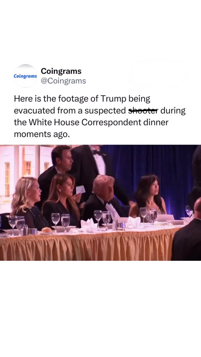 BREAKING: The sh**ter has been reportedly ki**ed in the White House Correspondents dinner. Event cancelled. Trump evacuated.