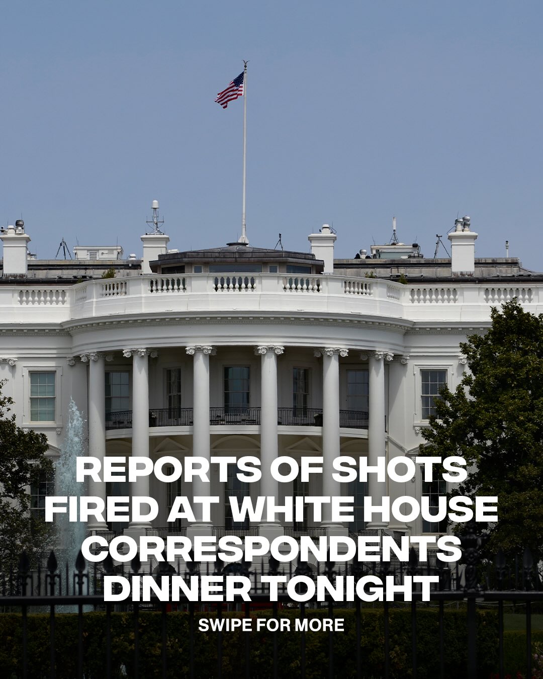 Reports of shots fired inside a hotel lobby during the White House Correspondents Dinner while the President & top officials were inside. The shooter was killed, no one else was hurt, & guests scrambled, hiding under tables as panic spread. The story is developing.

[via/ NY Times]