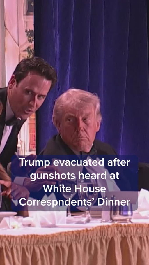 A man armed with multiple weapons charged a security checkpoint at the White House Correspondents’ Dinner on Saturday night before being “taken down” by U.S. Secret Service agents, President Donald Trump said hours after he was evacuated from the event.

One officer was shot, but he was “saved by the fact that he was wearing obviously a very good bulletproof vest,” Trump told reporters during a press conference in the White House briefing room.

“I just spoke to the officer, and he’s doing great,” Trump said.

Updates at the link in bio.