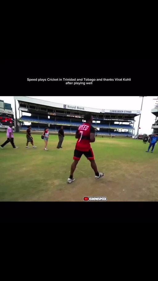IShowSpeed’s stream turned into pure vibes when he stepped onto a cricket pitch in Trinidad and Tobago and decided to try the sport live, and somehow… he actually did well. At first it was all laughs—awkward stance, wild swings—but once he connected properly and started timing the ball, the crowd reacted instantly and Speed’s confidence shot up. He started celebrating, yelling, hyping himself up like he just hit a match-winning shot, then out of nowhere shouted out Virat Kohli, thanking him like he inspired the performance. What made it peak was how naturally Speed flipped from chaos to confidence, turning a random cricket session into a full highlight moment, blending Caribbean vibes with global cricket energy in classic Speed fashion.

#IShowSpeed #Cricket #ViratKohli #SpeedNation #ViralMoments