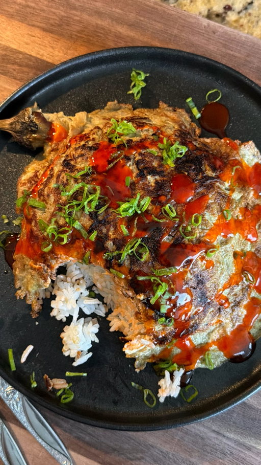 Best egg dish ever 🍳 (Tortang Talong)

I said roast in the video but I actually meant “broil”. Eggplant softens pretty quickly so you can either set it under the broiler on high or run it over an open flame until the skin chars. 

I do slightly prefer the open flame method since it gives the tortang talong a smokier taste, but either method works fine! 

As always, the full recipe is up on the blog: https://www.iankewks.com/tortang-talong/

Or just comment “Recipe” and I’ll dm you the full recipe!