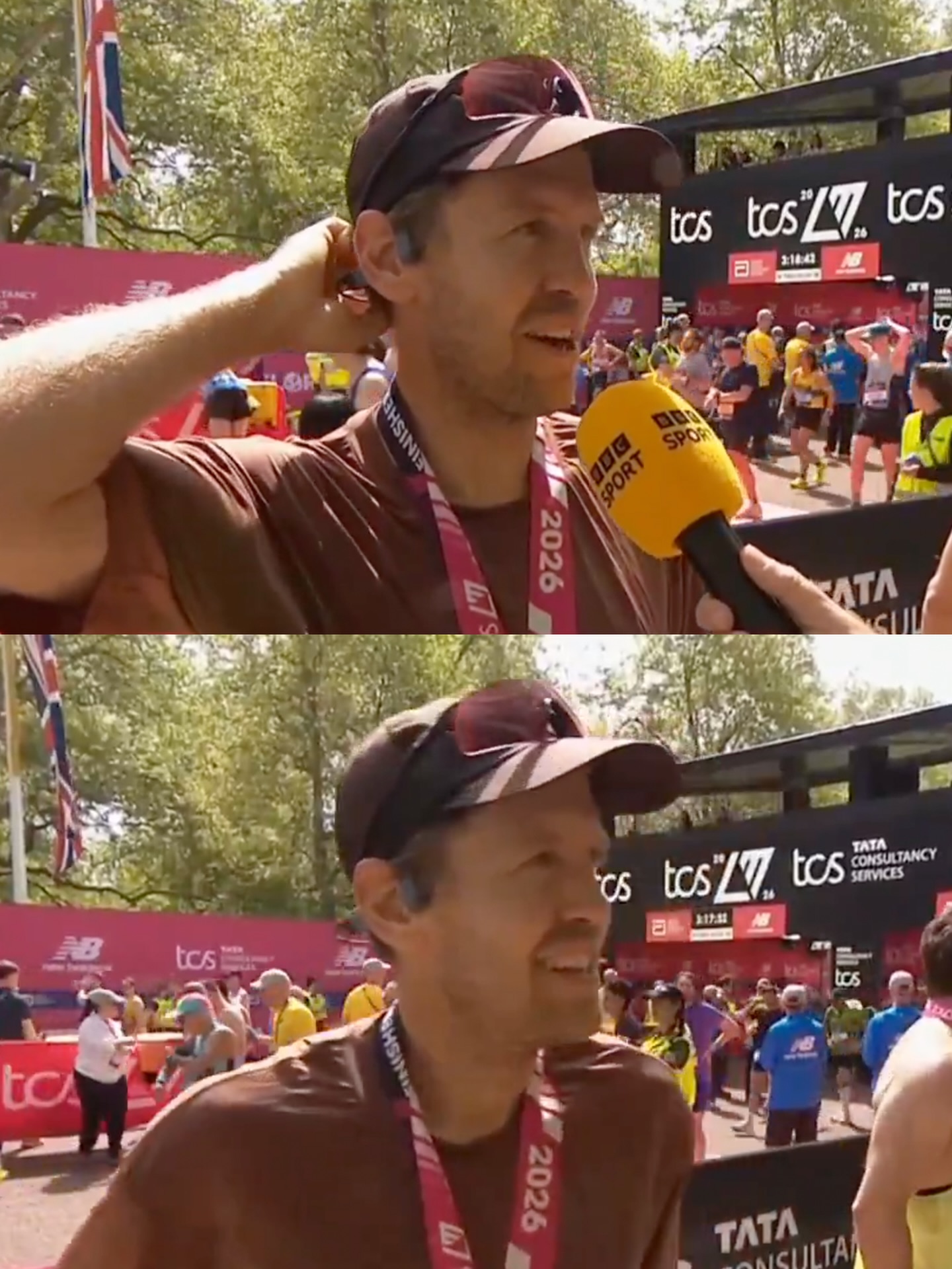👏 Huge congratulations to Sebastian Vettel for completing the London Marathon today! 

He finished it in a time of 2:59:08 and ran it in aid of the Brain & Spine Foundation and the Grand Prix Trust!

🎙️ @bbcsport