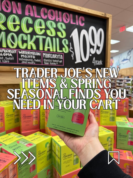 Trader Joe’s new spring items are here and these are the BEST Trader Joe’s snacks to grab right now 🌷

If you’re looking for a Trader Joe’s spring haul or wondering what to buy at Trader Joe’s this week, these new and seasonal finds are actually worth it

🥩 BBQ Potato Chips
🫖 Earl Grey Blondie Bars
🍢 Chimichurri Chicken Skewers
🧈 Garlic Butter Nut Mix
🫐 Blueberry Scones
🍪 Jubilant Sprinkle Cookies
🍹 Recess Mocktails
💓 Pinks & Whites Cookies
🍓 Rhubarb Strawberry Soda
🧀 Queso Fresco
🧁 Celebration Cake Pretzels
🌷 Springle Jangle

Some of these Trader Joe’s seasonal items are limited time and already selling out, so if you see them…grab them

Save this for your next Trader Joe’s run and send it to someone who always says “I’m just browsing” 

#TraderJoesFinds #TraderJoesHaul #SeasonalSnacks