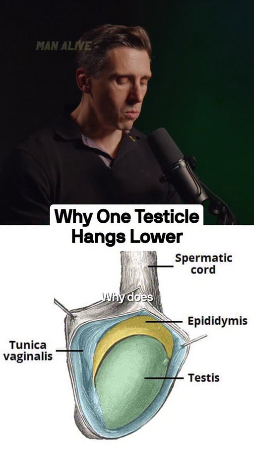Comment “balls” and we’ll send you the full episode links to your DMs.

NHS Doctor: Why Does One Testicle Hang Lower?

On tomorrow’s special solo episode of Man Alive for Testicular Cancer Awareness Month, leading men’s health specialist Dr Jeff Foster answers the 10 most common questions about testicle health.