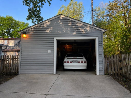 This morning I was able to take some photos of the Mustang in the garage that it was parked in during it’s original 25 year ownership. This car was never unloved or unenjoyed, it was never a collector’s item but simply a car that was driven hard, modified, maintained and enjoyed.  Today marks the end of the chapter were it’s previous owners are selling the home and moving to another state to enjoy retirement. There was even a cardinal sitting on the power line checking in on us. 

#2orsh2o