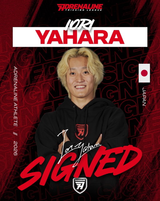 #SIGNED Introducing new Adrenaline Pro Athlete, Iori Yahara ⚡️

Scouted at our inaugural ATL event, Iori has been leveling up nonstop. Get ready to watch him battle soon 🔥😈
