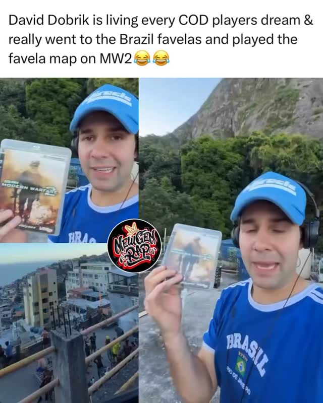 #DavidDobrik really went to the favelas in Brazil 🇧🇷 and played Modern warfare 2 🪖🔥🎮

Would you do this?👇👇

#explore #explorepage #videogames #callofduty