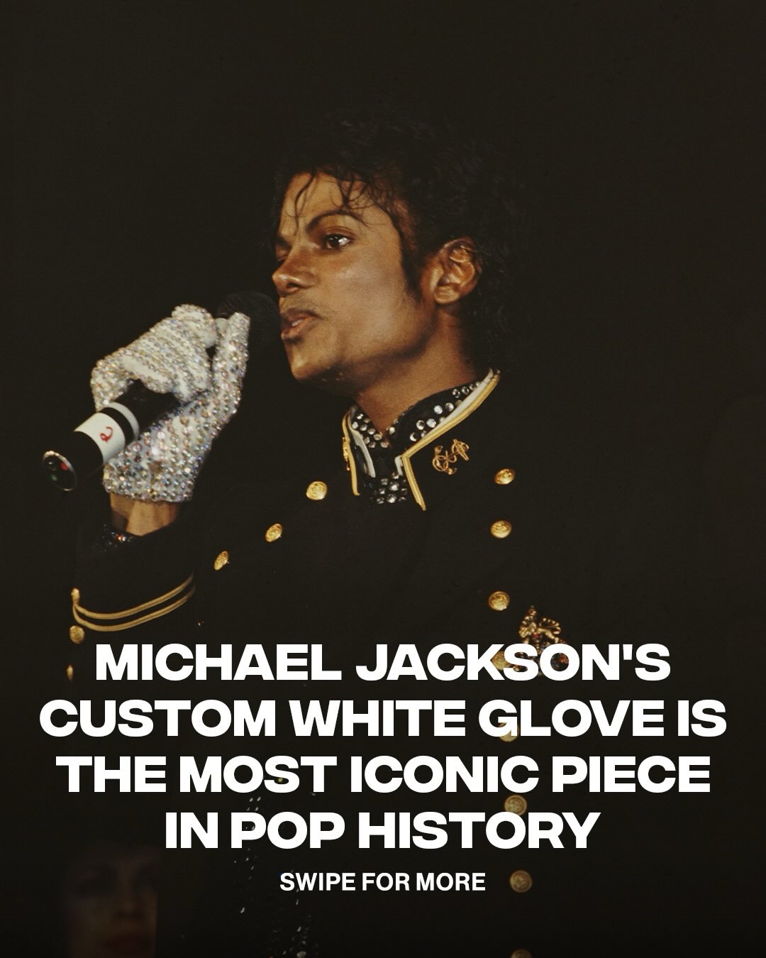 You can trace back throughout Michael Jackson’s career and see that, at each stop, his style embodied the era he was in; however, what defined Michael Jackson as he came into his own as a solo artist all started with a shiny white glove✨

According to close friends of Michael, the glove was created to cover his Vitiligo. Jackson preferred to wear one glove because it felt cool.

This accessory used to cover up a skin condition, evolved into an artistic choice that became of a symbol of his identity.

📸: @gettyimages / Slide 5: Alexander Bitar (@bitaralexander / @alexanderbitarhistory )