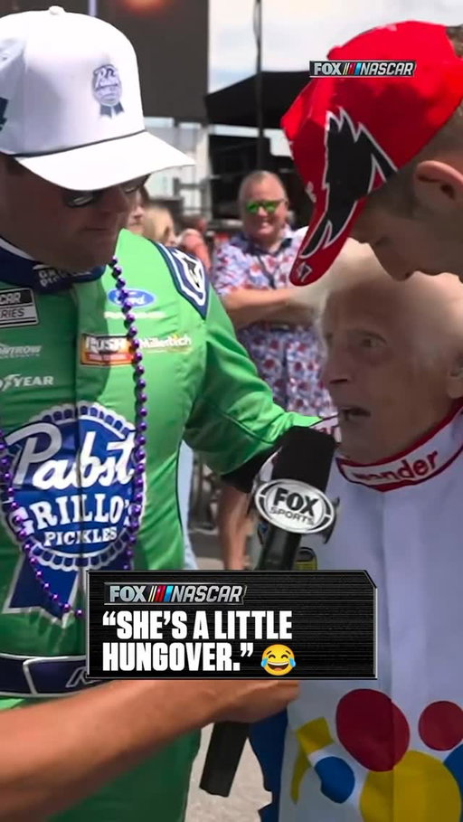 A legend was partying on Talladega BLVD with Noah Gragson 😂