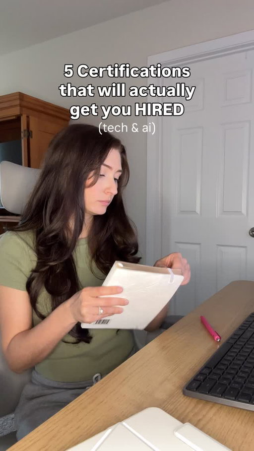 Comment ‘AI’ & I’ll send you the links to these certifications!🔥

1. Claude Certified Architect - Big companies are paying their employees thousands of $$$ to get this cert!

2. Google AI Essentials - basics of AI (super easy course to get and looks great on a resume)

3. Hubspot Digital Marketing - the future of tech will heavily rely on having good taste when it comes to marketing. Something AI can’t do… yet.

4. IBM SkillsBuild - cybersecurity, data, web dev, IT, etc. free training on a bunch of different pathways

5. Github Foundations - knowing how to use git and GitHub is a non-negotiable nowadays so show recruiters that you are proficient!

FOLLOW this page for more tech & AI resources!

#tech #certifications #aicourse #aicertification #techjob