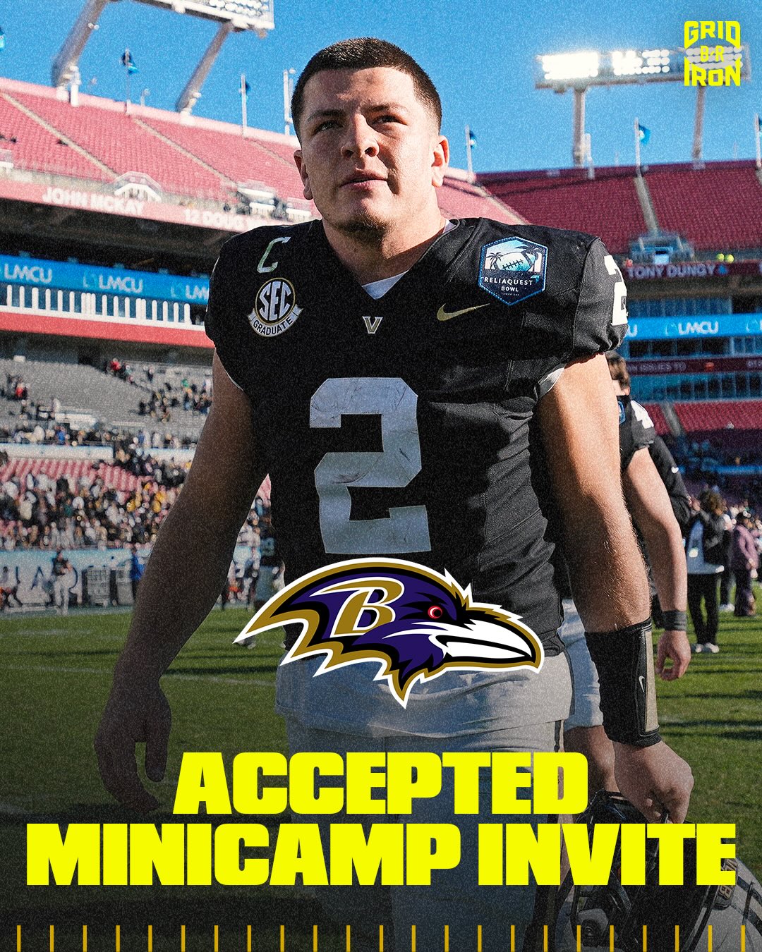 BREAKING: UDFA QB Diego Pavia has accepted an invitation to attend Ravens minicamp next weekend, per @adamschefter 

The 2025 Heisman Finalist is headed to Baltimore next week 👀