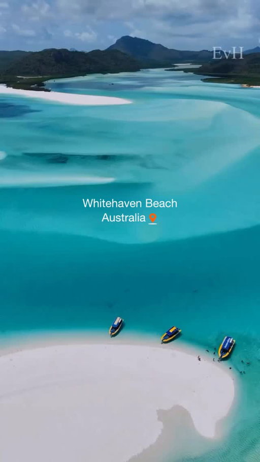 This is Whitehaven Beach 🌊(Via: @elenasvh)

Most people fly into Sydney and never realize this is just a short flight away

The sand here is almost pure silica, giving it that unreal white color, and the swirling patterns at Hill Inlet change with every tide so no two visits ever look the same

Go at low tide if you want to see it at its best

Would you make the trip out here or stick to Sydney?
🎥: @elenasvh
