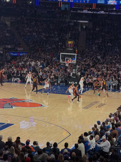 Caught the Knicks v Hawks G1 of Playoffs.

Great experience sitting with the New Yorkers!