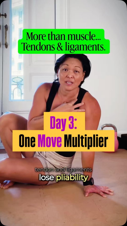 Day 3: One Move Multiplier‼️ Front body closed? Shoulders stuck?
✅ Time to open it all up!

As estrogen shifts during perimenopause, your chest, shoulders, and hip flexors quietly start to close in without you even noticing. The Crab Reach directly counters that — anterior chain, shoulders, glutes, deep core, thoracic rotation. All in one move. Watch above. 👆

Add in your routine:
💪 3 sets. 8 reps each side.
✅ Pair it with a Reverse Functional Lunge with Rotation and feel what happens. One move restores. The other reclaims.

🙌 More combinations like this live on VenusFit. First week FREE + $10 off with code VFITBEGIN.
Link in bio. 🔗