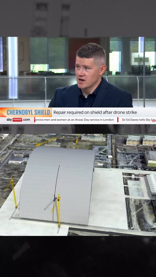 "Chernobyl's New Safe Confinement speaks to the best of human nature. It shows what we can do when we put aside our differences, bring in experts from around the world and collaborate to make something happen for the greater good" 

40 years on from the worst nuclear disaster in human history, @Fred_Mills spoke to @skynews about the construction of Chernobyl's €2BN New Safe Confinement dome — and how the structure might now be repaired after that shocking drone strike. 

#construction #chernobyl #TheB1M #engineering #nuclear