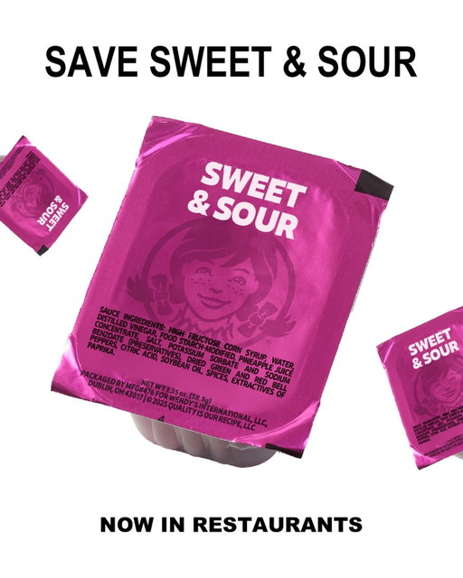 Sweet & Sour is BACK… but only for a limited time unless y’all get loud. Go get the sauce in-restaurant + like, comment and share this post to save it. SWEET & SOUR ARMY DO UR THING.