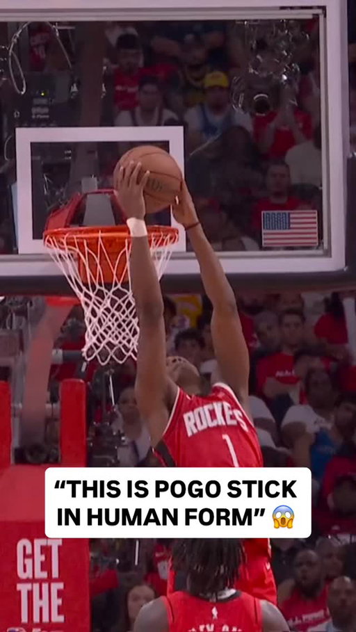 @amen.thompson’s athleticism was on full display in the Rockets crucial Game 4 win! 🔥 HOU/LAL Game 5: Wednesday, 4/29 at 10:00pm/et on ESPN • NBA Playoffs presented by @google