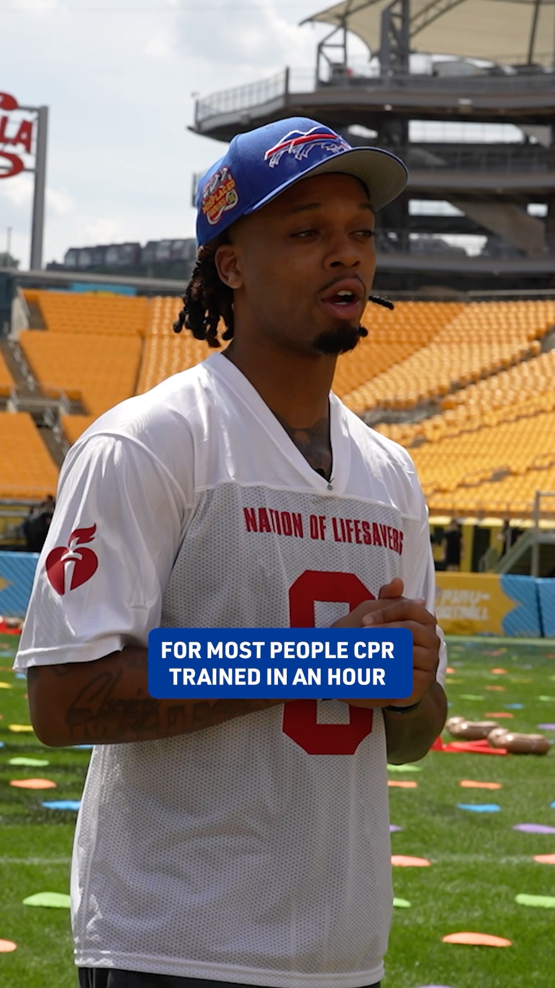 @d.ham3 helped set a GUINNESS WORLD RECORD in his hometown. 👏

Nearly 1,300 people showed up in Pittsburgh to complete CPR training in one hour! 

@american_heart x @guinnessworldrecords