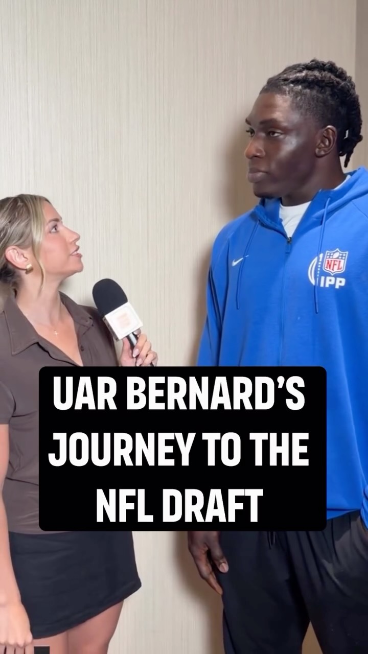 Eagles draft pick Uar Bernard has had an incredible journey to the NFL! @espn @espnnfl @uar_benard @philadelphiaeagles #nfldraft #nfl #football #eagles