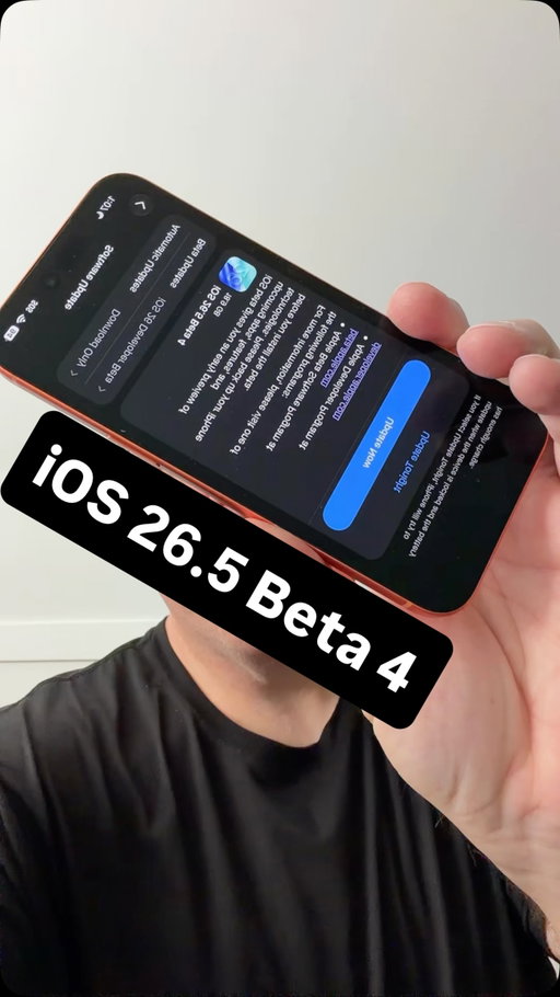 iOS 26.5 Beta 4 is here with a huge update size for some. iOS 26.5 Beta 4 is out to developers and soon to public beta testers. #ios265beta4 #apple #iphone