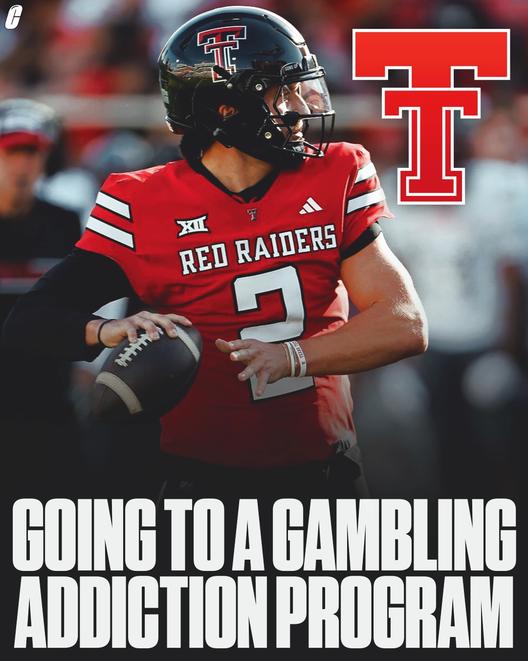 TTU QB Brendan Sorsby is checking into a residential treatment program for a gambling addiction 😮

Per ESPN: “There’s no timetable for Sorsby’s treatment, as sources say his situation is being treated as a mental health issue and Sorsby will be afforded all the time he needs. His decision as a high-profile college athlete to enter a facility to treat his gambling addiction while enrolled is unprecedented.”