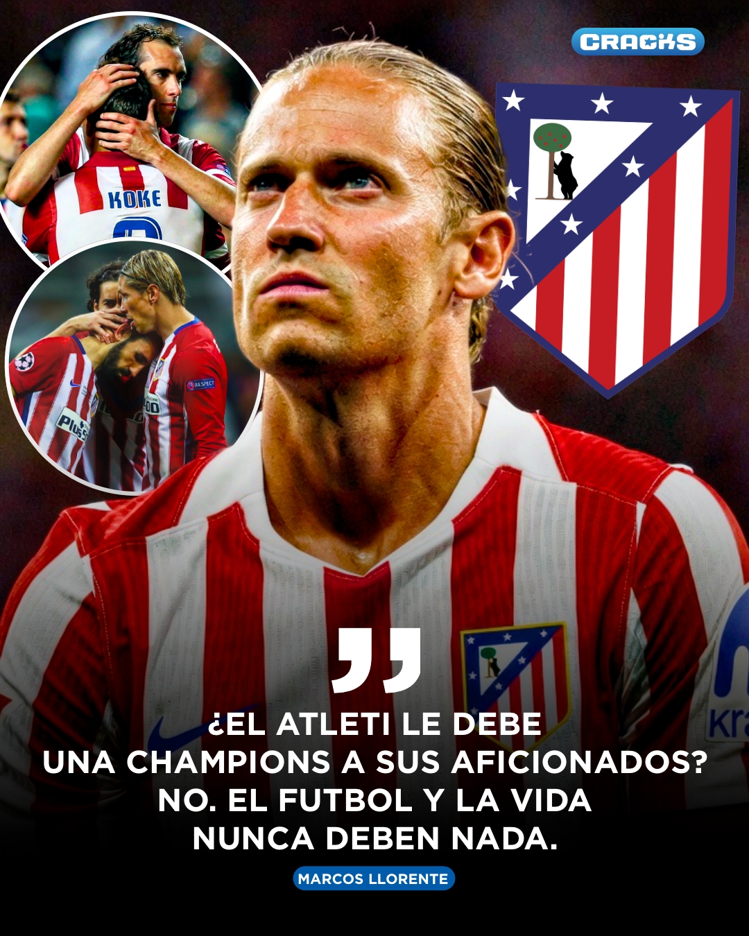 ¡NO DEBEN NADA A SUS AFICIONADOS! 🚫

🗣️ Esto dijo Marcos Llorente previo al partido contra el Arsenal por las semifinales de la Champions League.

🇪🇸 ¿ESTE AÑO HABRÁ REVANCHA? LOS LEEMOS.