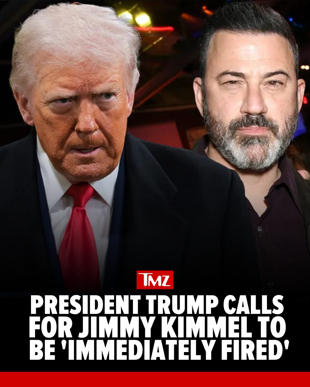 😱👀 President Donald Trump is now joining Melania Trump and Karoline Leavitt in piling on Jimmy Kimmel ... demanding the late-night host be fired after his controversial joke about the First Lady.

FULL STORY AT THE LINK IN BIO. 

Slide 2 📸: ABC